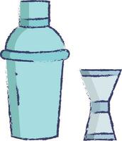 Cocktail Shaker hand drawn vector illustration