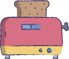 Toast Maker hand drawn vector illustration