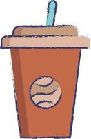café dibujado a mano ilustración vectorial vector