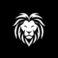 Lion, Black and White Vector illustration
