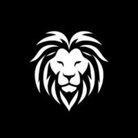 Lion, Black and White Vector illustration