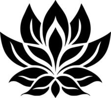 Mandala, Black and White Vector illustration