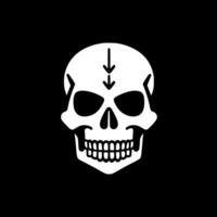 Skull - Minimalist and Flat Logo - Vector illustration