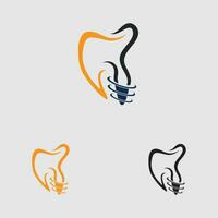 Dental implant logo design concept vector, Dental Care logo template vector