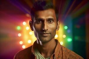 South Asian male portrait. Generate ai photo