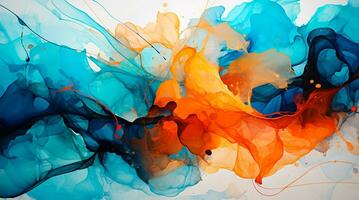 Abstract background with bright and colorful splashes photo