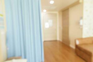 hospital room interior abstract blur for background photo