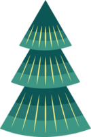 stilizzato, decorativo Natale albero. png Natale albero con trasparente sfondo