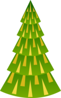 estilizado, decorativo Navidad árbol. png Navidad árbol con transparente antecedentes