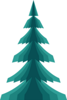 stiliserade, dekorativ jul träd. png jul träd med transparent bakgrund