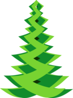 Stylized, decorative Christmas tree. PNG Christmas tree with transparent background