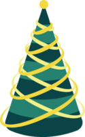 stilizzato, decorativo Natale albero. png Natale albero con trasparente sfondo