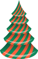 gestileerd, decoratief Kerstmis boom. PNG Kerstmis boom met transparant achtergrond