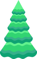 Stylized, decorative Christmas tree. PNG Christmas tree with transparent background