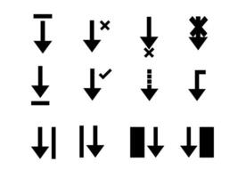 Set arrow icon. Collection different arrows sign. vector