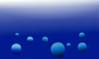 Abstract blue background with circles. vector