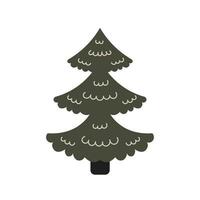 Fluffy Christmas Tree vector