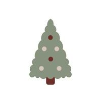 árbol de navidad con adornos vector