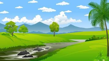 Natural cartoon comics background motion video