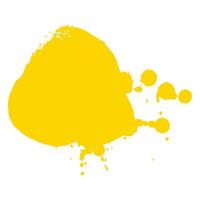 yellow ink splash brush drop vector