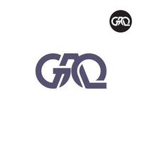 Letter GAQ Monogram Logo Design vector