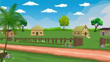 Natural cartoon comics background video