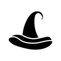 bruja sombrero icono vector. Víspera de Todos los Santos ilustración signo. bruja símbolo o logo. vector
