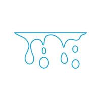 Water drops icon vector. Water illustration sign. Spray symbol. Ocean logo. Sea mark. vector