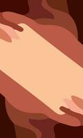 Aesthetic brown abstract background with copy space area. Suitable for poster and banner vector