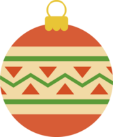 Christmas ball illustration. PNG with transparent background.