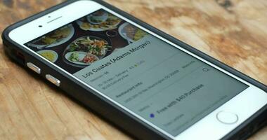 Selecting Meal on Food Mobile Delivery App video