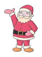 Santa Claus isolated cartoon character for stickers, prints, cards, signs, promotions, banners, posters, etc. EPS 10 vector