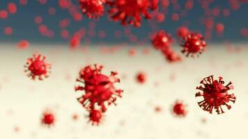 virus in movimento video. 3d interpretazione video