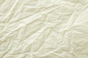 Abstract old white crumpled and creased recycle paper texture background photo