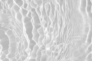 Abstract white transparent water shadow surface texture natural ripple background photo