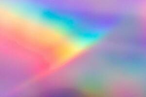 fondo iridiscente de lámina de arco iris holográfico de desenfoque abstracto foto