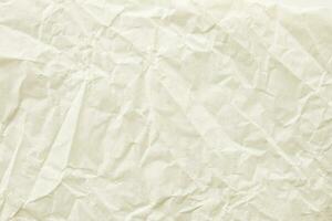 Abstract old white crumpled and creased recycle paper texture background photo