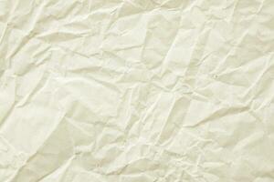 Abstract old white crumpled and creased recycle paper texture background photo