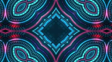 Futuristic Tech Kaleidoscope Geometric Seamless Infinite Loop VJ Loop Motion video