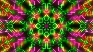 Futuristic Tech Kaleidoscope Geometric Seamless Infinite Loop VJ Loop Motion video