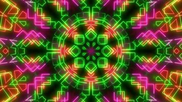 Futuristic Tech Kaleidoscope Geometric Seamless Infinite Loop VJ Loop Motion video