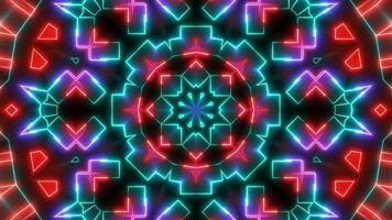 Futuristic Tech Kaleidoscope Geometric Seamless Infinite Loop VJ Loop Motion video