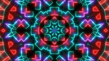 Futuristic Tech Kaleidoscope Geometric Seamless Infinite Loop VJ Loop Motion video