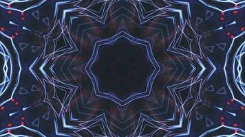 Futuristic Tech Kaleidoscope Geometric Seamless Infinite Loop VJ Loop Motion video