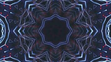 Futuristic Tech Kaleidoscope Geometric Seamless Infinite Loop VJ Loop Motion video