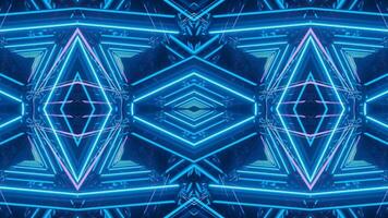 Futuristic Tech Kaleidoscope Geometric Seamless Infinite Loop VJ Loop Motion video