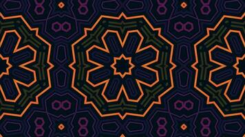 Futuristic Tech Kaleidoscope Geometric Seamless Infinite Loop VJ Loop Motion video