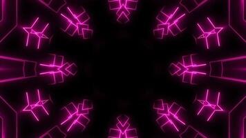 Futuristic Tech Kaleidoscope Geometric Seamless Infinite Loop VJ Loop Motion video