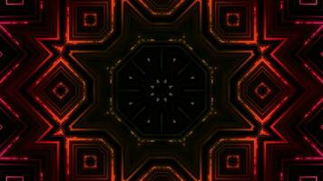Futuristic Tech Kaleidoscope Geometric Seamless Infinite Loop VJ Loop Motion video