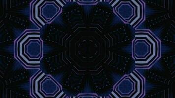 Futuristic Tech Kaleidoscope Geometric Seamless Infinite Loop VJ Loop Motion video